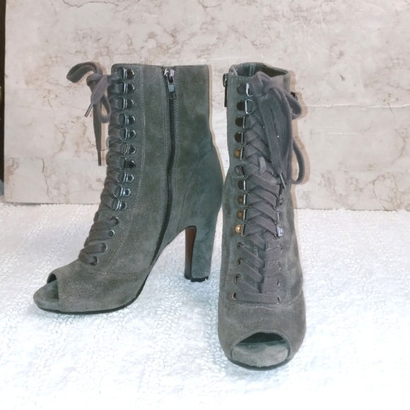 Sam Edelman | Leather Lace-Up Boots - Picture 6 of 8